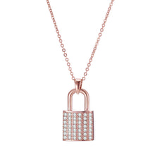 Load image into Gallery viewer, Zircon Lock Necklaces for Lover Luxury Necklace
