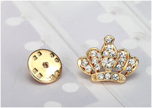 Load image into Gallery viewer, Trendy Jewelry GoldSilver Color Crown Shape Unisex&#39;s Pin Brooch For Gift Christmas
