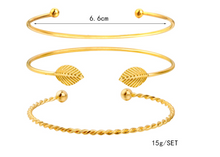 Load image into Gallery viewer, Modyle   Gold Color Crystal Wedding Bracelets Set CZ Stone Heart Bracelets Bangles For Woman
