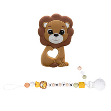 Load image into Gallery viewer, Baby pacifier chain baby silicone molar teether bite
