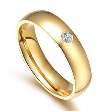 Load image into Gallery viewer, Golden stainless steel couple rings
