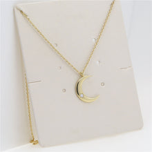 Load image into Gallery viewer, Crescent Necklace Zircon Necklace
