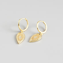 Load image into Gallery viewer, Geometric Water Drop Totem Diamond Earring Earrings Wild White Earrings
