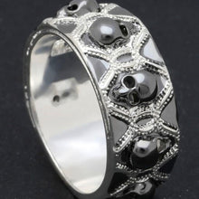 Load image into Gallery viewer, Black Evil Skull Rings
