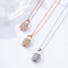 Load image into Gallery viewer, Zircon Lock Necklaces for Lover Luxury Necklace
