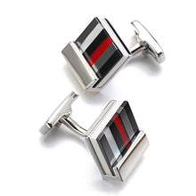 Load image into Gallery viewer, Stained Glass Square Cufflinks Business Shirt French Cufflinks
