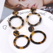 Load image into Gallery viewer, Acrylic Acetate Plate Leopard Earrings For Women Earring
