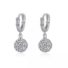 Load image into Gallery viewer, Zircon earring round diamond ball earrings women
