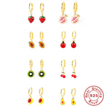 Load image into Gallery viewer, Fruit Pendant Drop Oil Earring Earrings Fashion Simple Creative Earring Earrings
