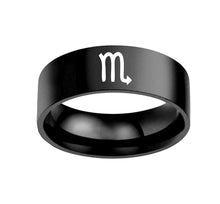 Load image into Gallery viewer, Twelve Constellation Rings Stainless Steel Male And Female Ring Rings
