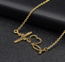 Load image into Gallery viewer, Heartbeat Necklace Women Love Heart Necklaces
