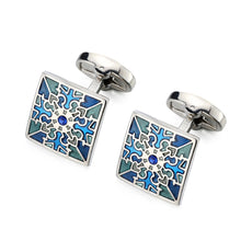 Load image into Gallery viewer, Men&#39;s Metal French Suit Cufflinks Silver Men&#39;s Business Cufflinks Wedding Cufflinks
