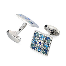 Load image into Gallery viewer, Men&#39;s Metal French Suit Cufflinks Silver Men&#39;s Business Cufflinks Wedding Cufflinks
