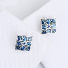 Load image into Gallery viewer, Men&#39;s Metal French Suit Cufflinks Silver Men&#39;s Business Cufflinks Wedding Cufflinks
