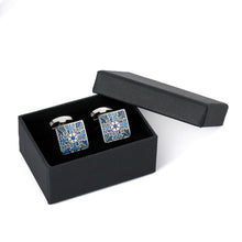 Load image into Gallery viewer, Men&#39;s Metal French Suit Cufflinks Silver Men&#39;s Business Cufflinks Wedding Cufflinks
