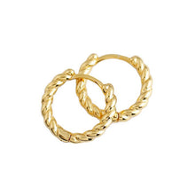 Load image into Gallery viewer, Simple Button Pattern Twist Female Earrings Temperament Earring Earrings
