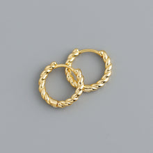 Load image into Gallery viewer, Simple Button Pattern Twist Female Earrings Temperament Earring Earrings
