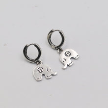 Load image into Gallery viewer, Sterling Silver Lucky Baby Elephant Earrings
