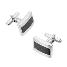 Load image into Gallery viewer, Cufflinks Carbon Fiber Cufflinks Men&#39;s Business Cufflinks
