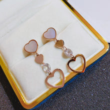 Load image into Gallery viewer, Korean Net Red Love Long Pendant Earrings

