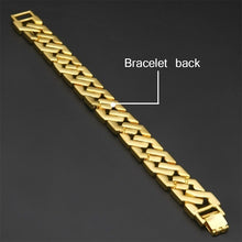 Load image into Gallery viewer, Rhinestone Cuban Bracelet Mens Hip Hop Star Glitter Geometric Shape Bracelet
