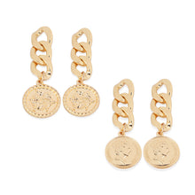 Load image into Gallery viewer, Silver Needle Cold Wind Chain Stud Earrings
