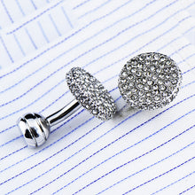 Load image into Gallery viewer, Men s Cufflinks Crystal Full Rhinestone Cufflinks
