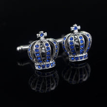 Load image into Gallery viewer, Classic Diamond Crown Shape Cufflinks French Cufflinks Cufflinks
