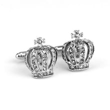 Load image into Gallery viewer, Classic Diamond Crown Shape Cufflinks French Cufflinks Cufflinks
