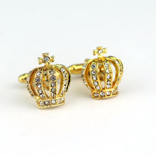 Load image into Gallery viewer, Classic Diamond Crown Shape Cufflinks French Cufflinks Cufflinks
