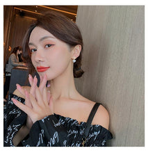 Load image into Gallery viewer, New Love Zircon Earrings Silver Needle Stud Earrings
