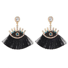 Load image into Gallery viewer, Boho Tassel African Earrings Jewelry Ethnic Crystal Earring
