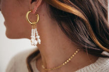 Load image into Gallery viewer, Female Asymmetric Freshwater Pearl Earrings Detachable Earring
