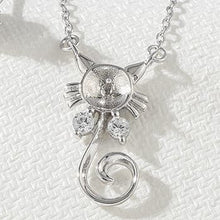 Load image into Gallery viewer, Wholesale Women Freshwater Cat Pendant 925 Sterling Silver Necklace And Earing Pearl Jewelry Sets
