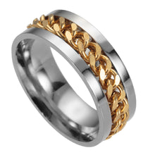 Load image into Gallery viewer, Stainless Steel Spinner Ring Beer Corkscrew Artifact Fashion Simple Heterosexual Rings Casual Men And Women Jewelry Bague Femme
