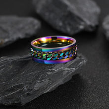 Load image into Gallery viewer, Stainless Steel Spinner Ring Beer Corkscrew Artifact Fashion Simple Heterosexual Rings Casual Men And Women Jewelry Bague Femme

