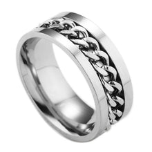 Load image into Gallery viewer, Stainless Steel Spinner Ring Beer Corkscrew Artifact Fashion Simple Heterosexual Rings Casual Men And Women Jewelry Bague Femme
