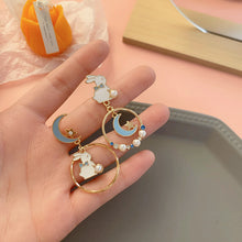 Load image into Gallery viewer, Silver Needle Earrings, Pearl Earrings, Sweet Earrings For Girls
