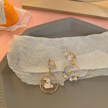 Load image into Gallery viewer, Silver Needle Earrings, Pearl Earrings, Sweet Earrings For Girls
