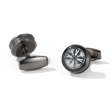 Load image into Gallery viewer, Fashion Pattern Round Silver Cufflinks Cufflinks
