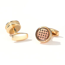 Load image into Gallery viewer, Fashion Pattern Round Silver Cufflinks Cufflinks
