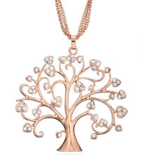 Load image into Gallery viewer, 54MM Big Tree Of Life Pendant Necklaces Drilling CZ Zircon Multi Layers Chains Long Necklace Jewelry Gifts For Her
