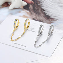 Load image into Gallery viewer, Personalized student earrings single short temperament diamond earring earrings
