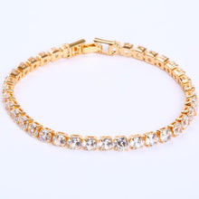 Load image into Gallery viewer, Cubic Zirconia Tennis Bracelets Iced Out Chain Crystal Bracelet Women Men Gold Bracelet Jewelry
