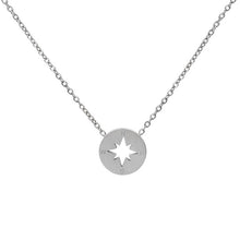 Load image into Gallery viewer, Round Disc Necklaces Pendant  Women Compass Necklace
