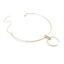 Load image into Gallery viewer, Women Collar Choker Necklace Big Circle Geometric Metal Pendants Torques Statement Necklaces
