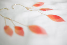 Load image into Gallery viewer, Yellow leaf leaf tassel earring earrings without pierced ears

