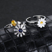 Load image into Gallery viewer, Turnable Rings Eyes Flowers Anxiety Rings For Women Fidget Spinner Ring Jewelry
