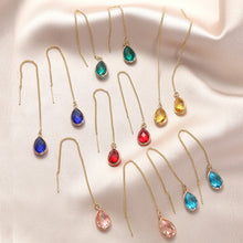 Load image into Gallery viewer, Long Crystal Set Earring Earrings
