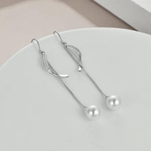 Load image into Gallery viewer, Sterling Silver Pearl Pendant Earrings For Women
